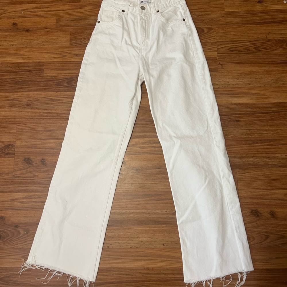Zara white jeans